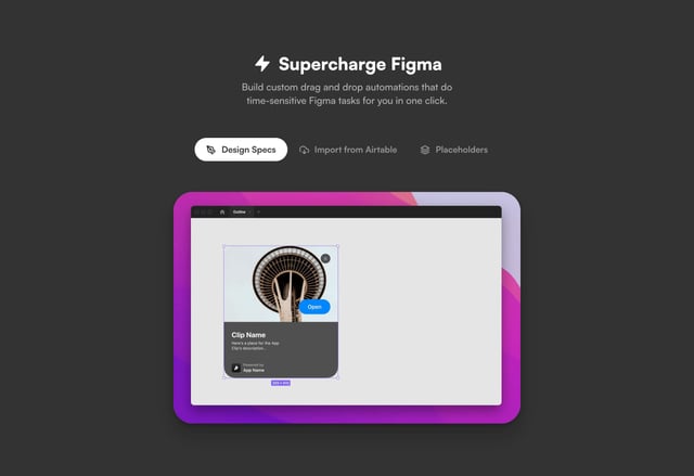 Automator for Figma Feature Carousal Preview