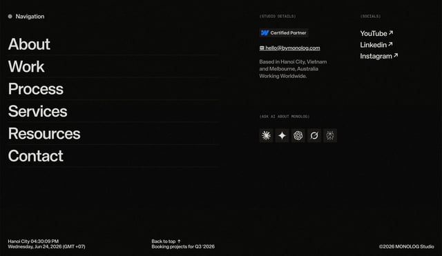Monolog Footer Preview