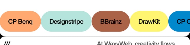 WaxyWeb Marquee Section