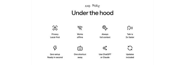 Features section
