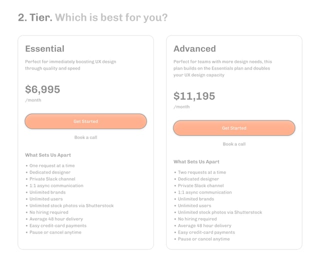 With Pulp Pricing Table Preview