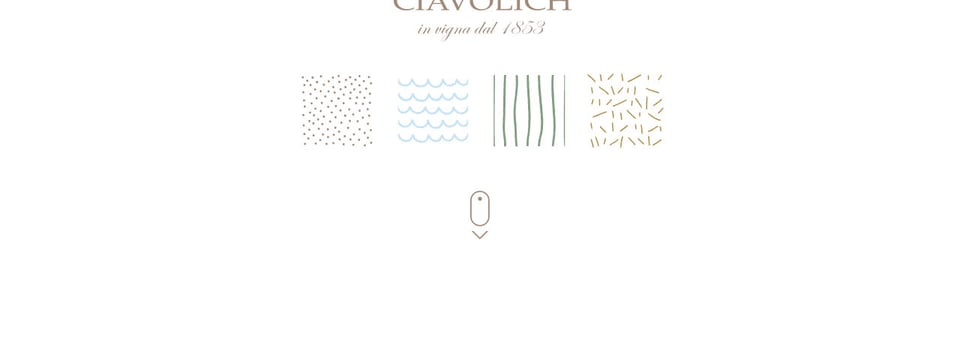 Scroll Hint section on Wedding Ciavolich section design