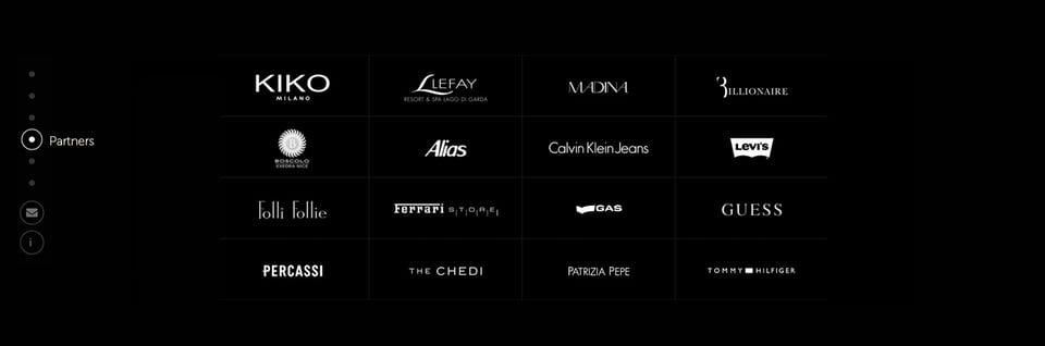 Client Logo Grid section on RubraSonic section design
