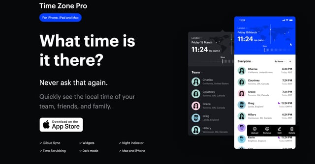 Time Zone Pro Screenshots Preview