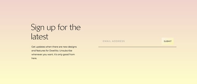 Dwellito Newsletter Section
