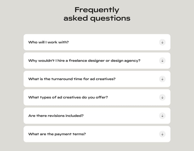 Diligent Studios FAQ Accordion Preview