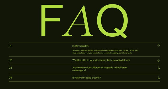 FAQ Accordion section
