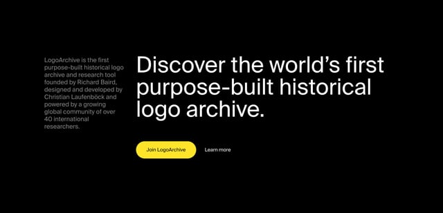 Logo Archive Call-To-Action Hero Section