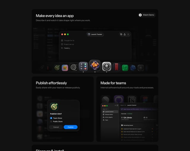 Glaze Bento Grid - Features Preview