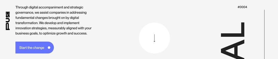 Scroll Hint section on Push section design