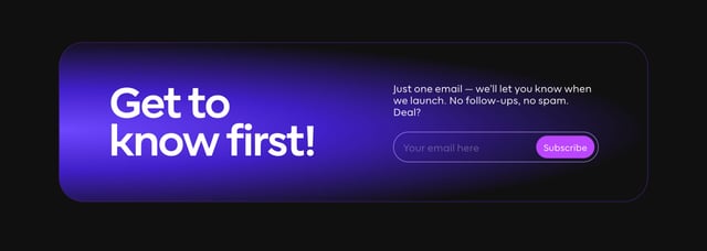 Amplect Waitlist or Beta Sign Up Preview
