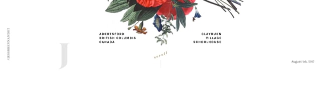 The Wedding of Jessica and Brennan Scroll Hint Section