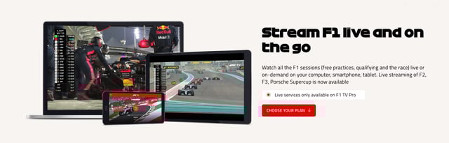 Stream Formula 1 Device Mockup Preview