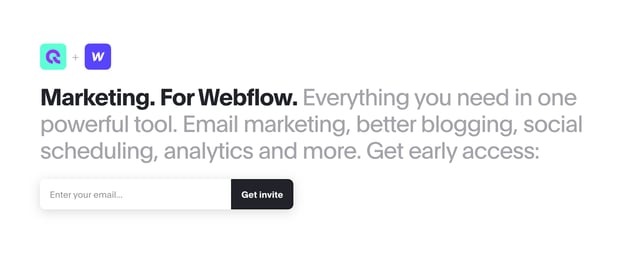 Audienceful Waitlist or Beta Sign Up Section