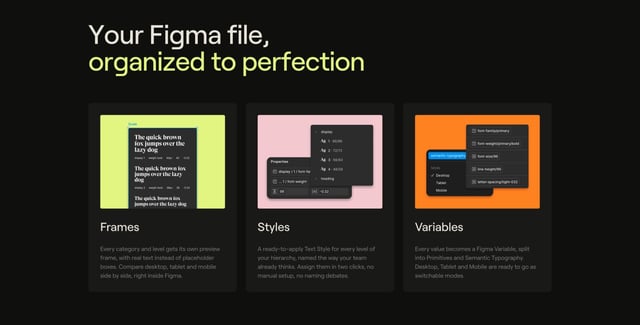 Bento Grid - Features section