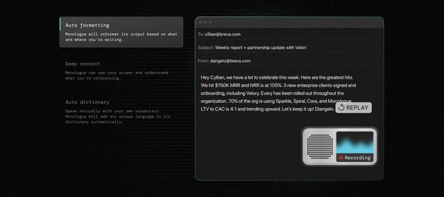 Monologue Feature Carousal Preview