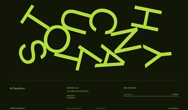 Footer section