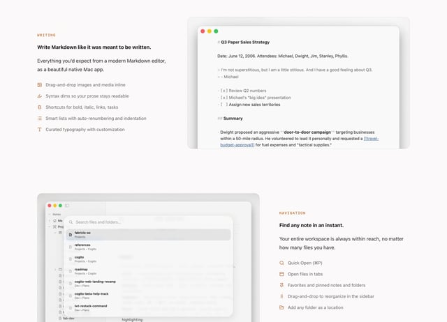 Cogito Z-Pattern Layout Section