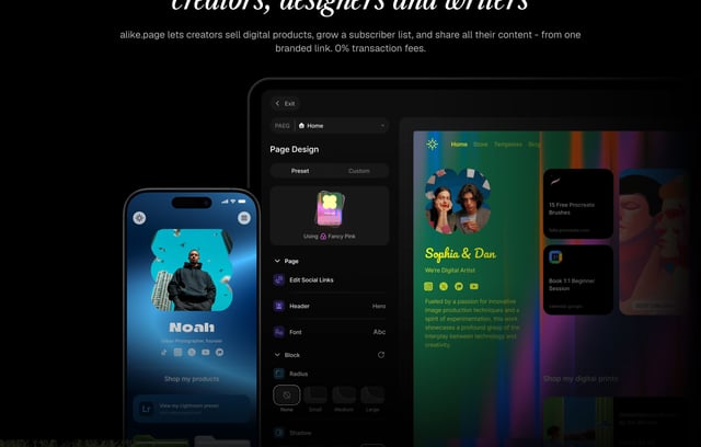 alike.page Device Mockup Preview