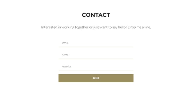 Keegan Burkett Contact Form Preview