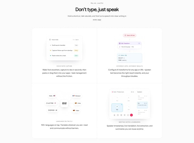 Voxt Product Mockup Preview