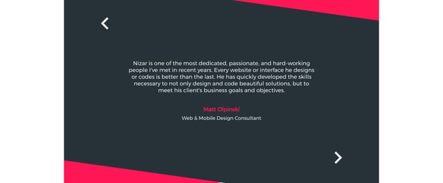 Nizar Mahmoud Testimonial Slider Preview