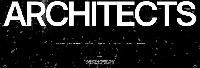 Architects x Sinyard Design Big Footer Preview