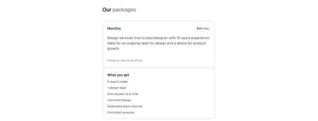 Hurdle Pricing Table Preview