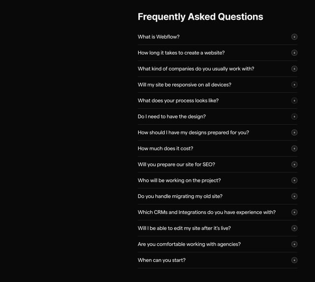DivBlockers FAQ Accordion Preview
