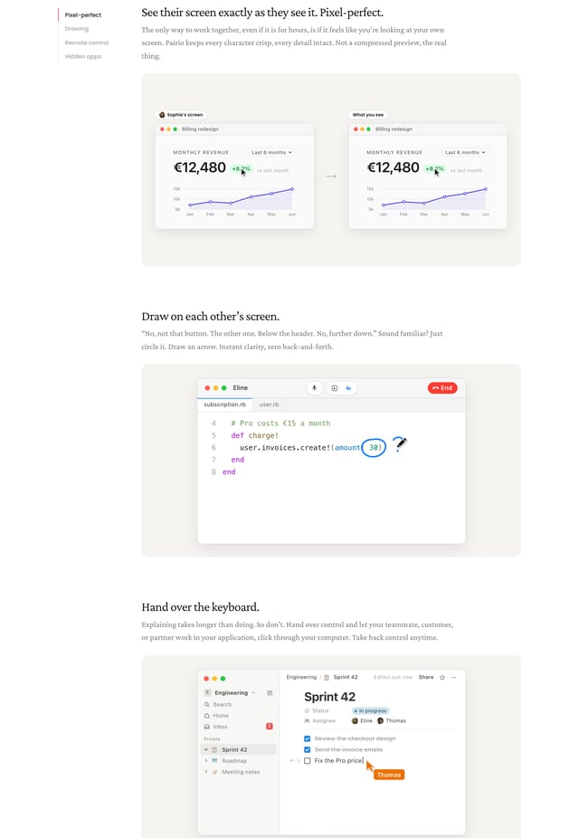 Pairio Bento Grid - Features Preview