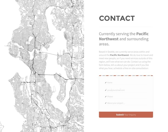 Atmospheric Contact Form Preview