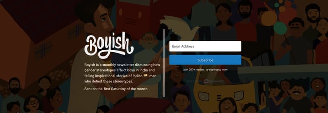 Boyish Newsletter Preview