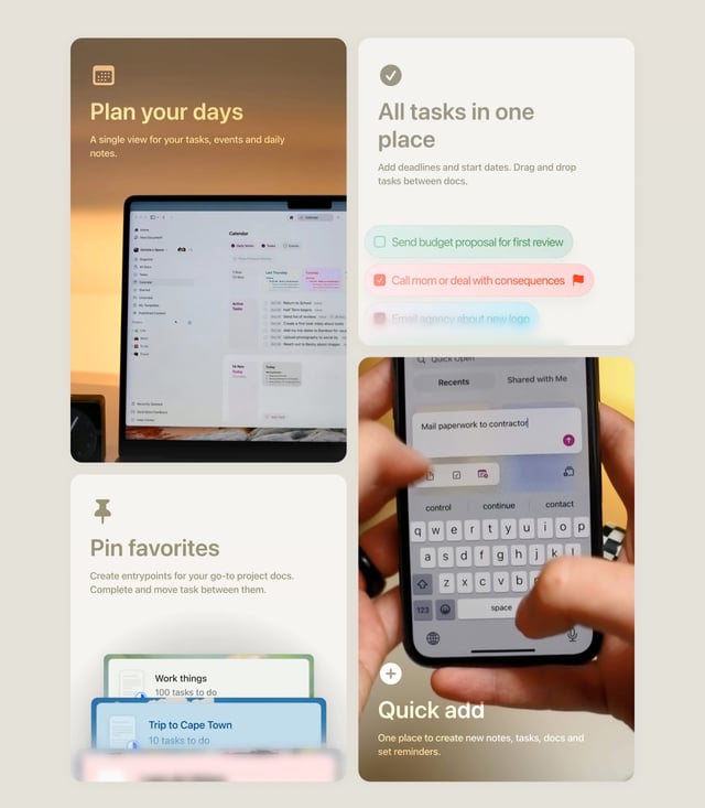 Craft 3 Bento Grid - Features Preview