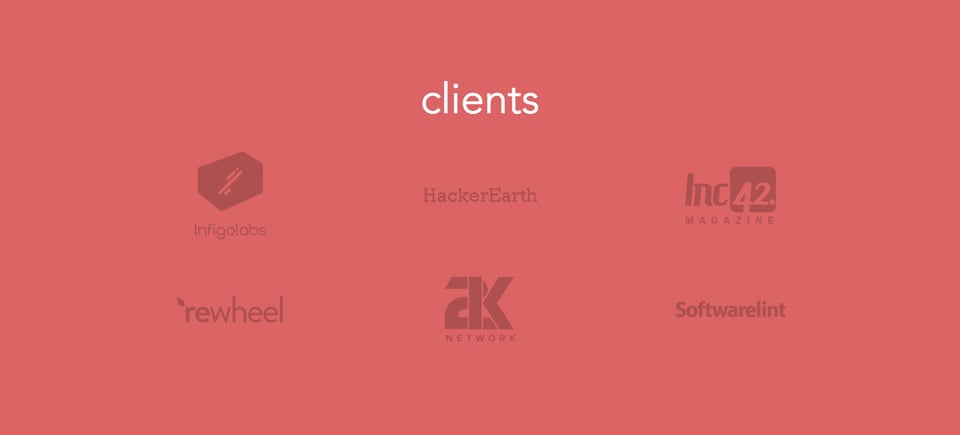 Client Logo Grid section on Soumya Ranjan Bishi section design