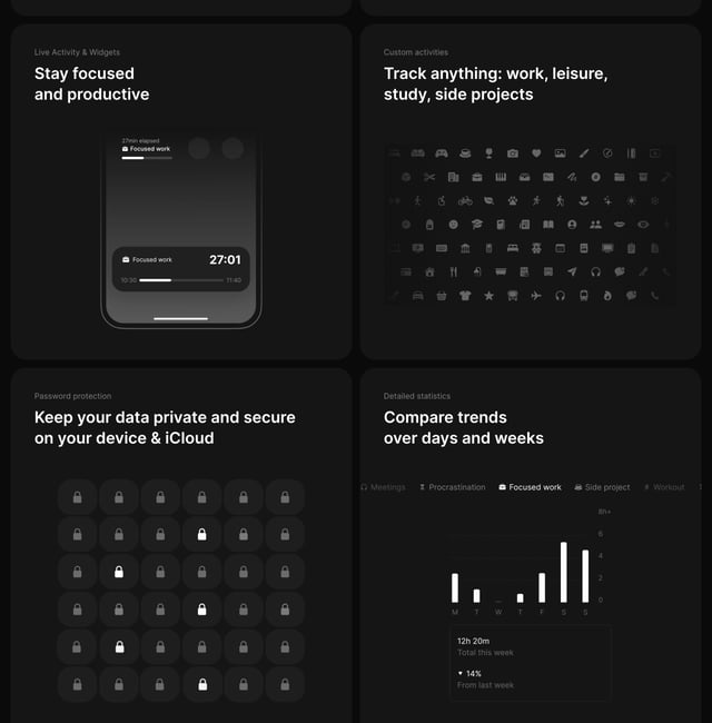 Then Bento Grid - Features Preview