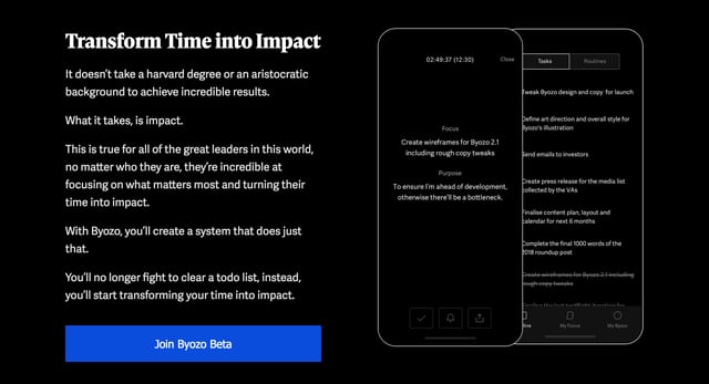 Byozo Call-To-Action Preview