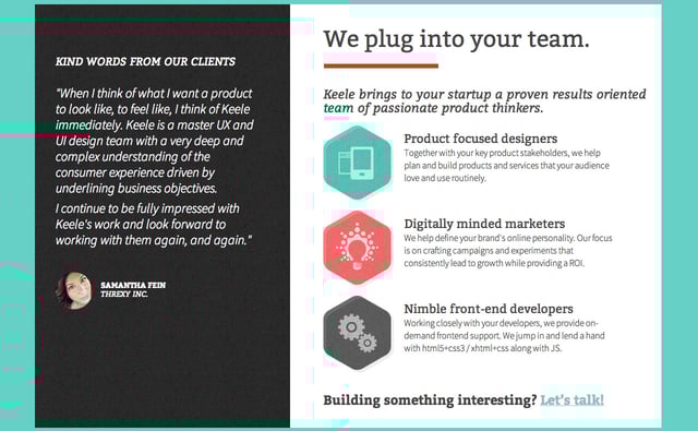 Keele Testimonials Preview