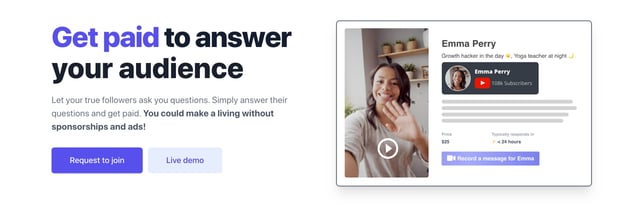 Influenswer Screenshots Section