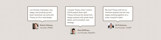 Theory Testimonials Preview