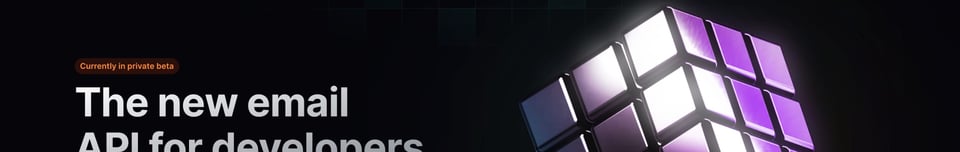 Eyebrow Text section on Resend section design