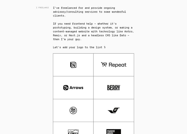 Matt Rothenberg Client Logo Grid Preview