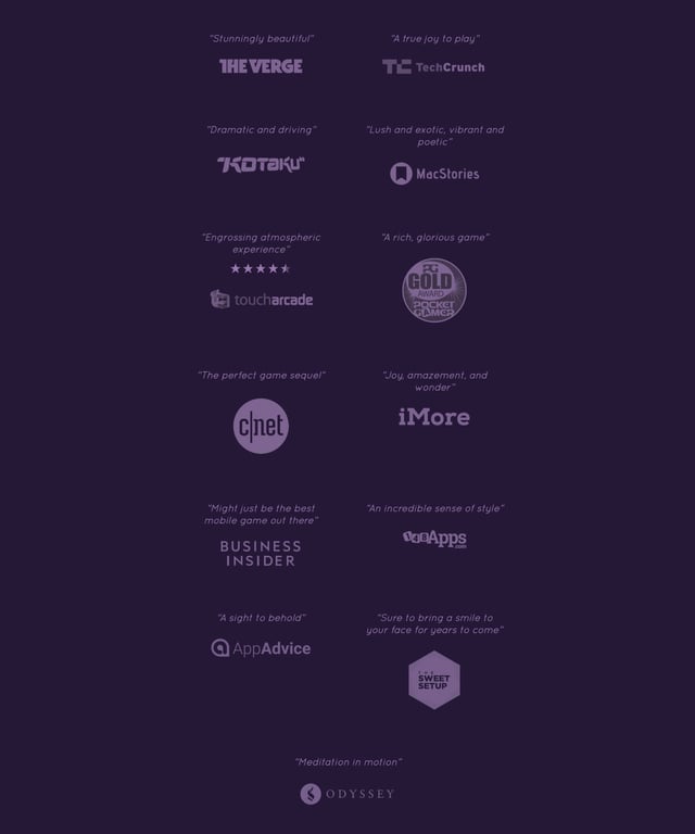 Alto’s Odyssey Testimonials Preview