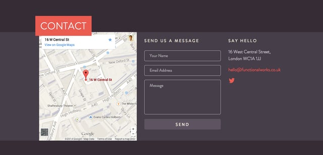 Functional Works Contact Form Preview