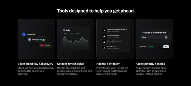 X Premium Business Highlights Row Preview