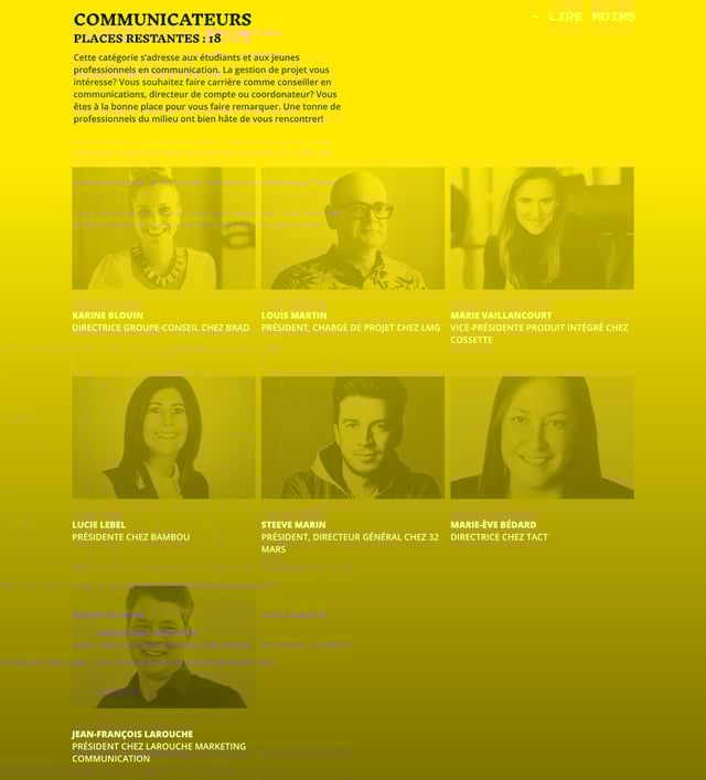 Soirée Quinze Minutes Speaker List Preview