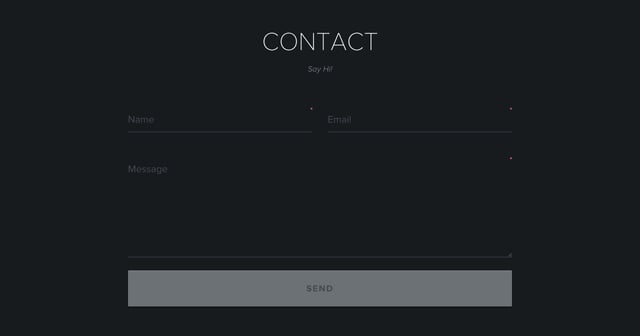Amber Creative Contact Form Preview