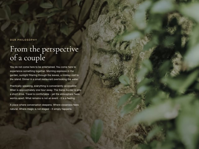 Secret Garden Stresa Manifesto Preview