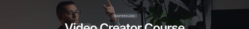 Eyebrow Text section on Video Creator Course section design