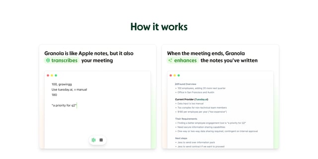 Granola How It Works Preview