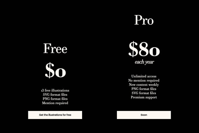 abstrakt.design Pricing Table Preview